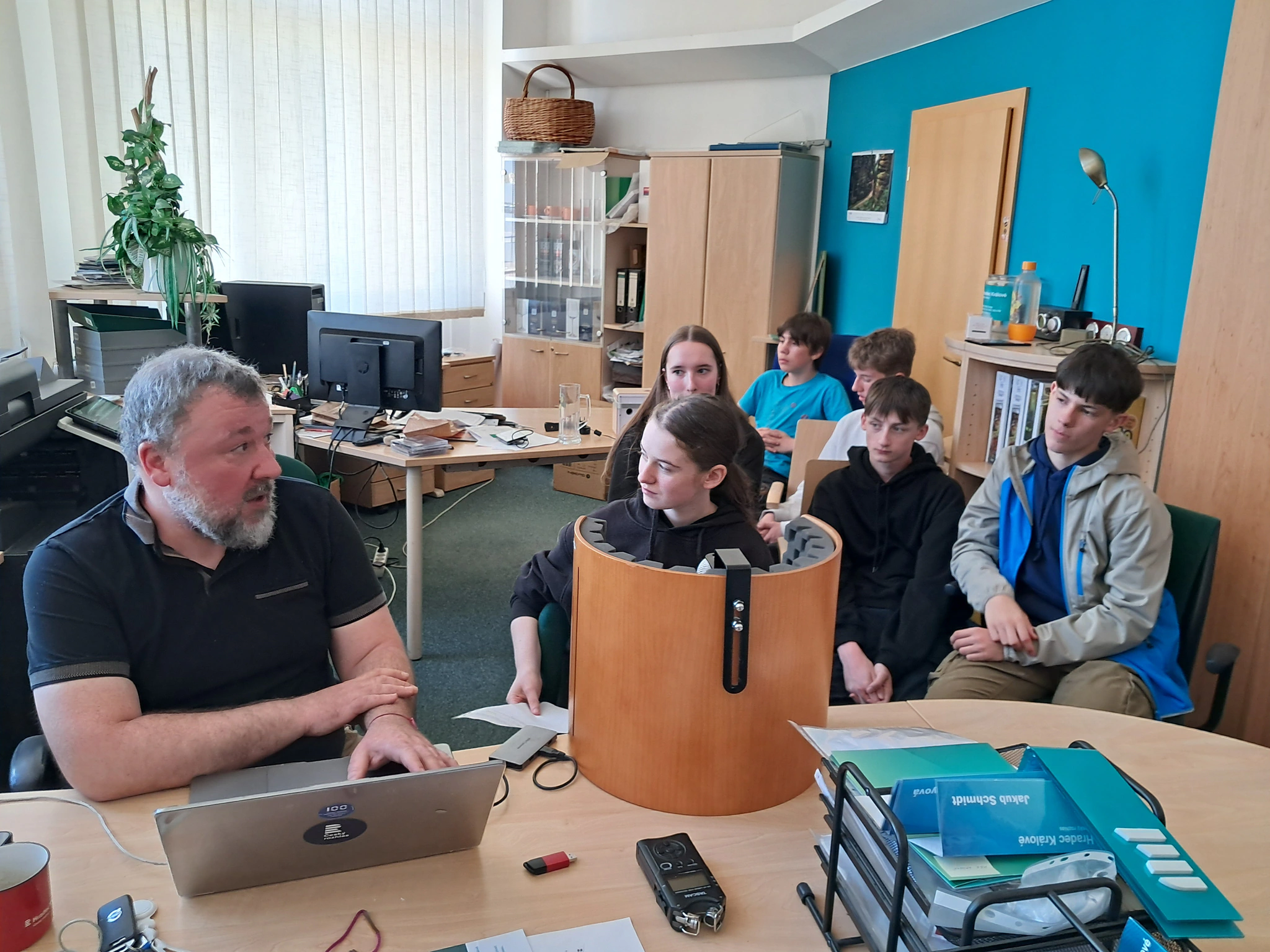 Projekt: Příběhy našich sousedů nahrávání v českém rozhlase