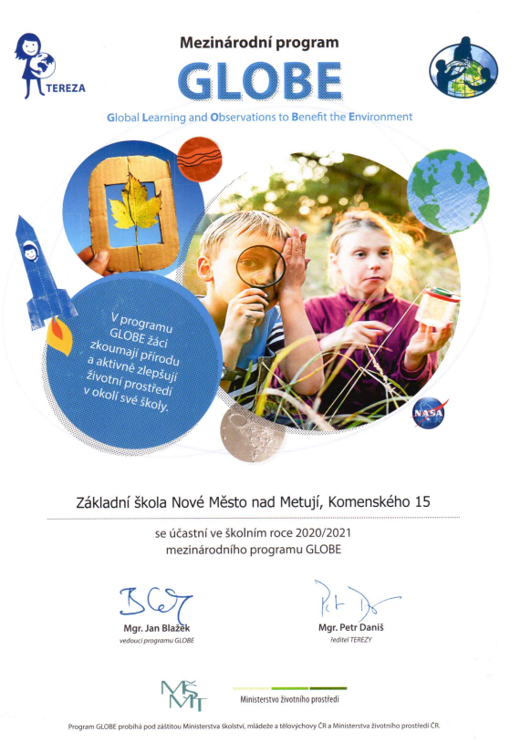 Mezinárodní program GLOBE 2020/2021